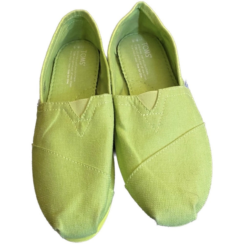 Neon Green Toms - 8.5